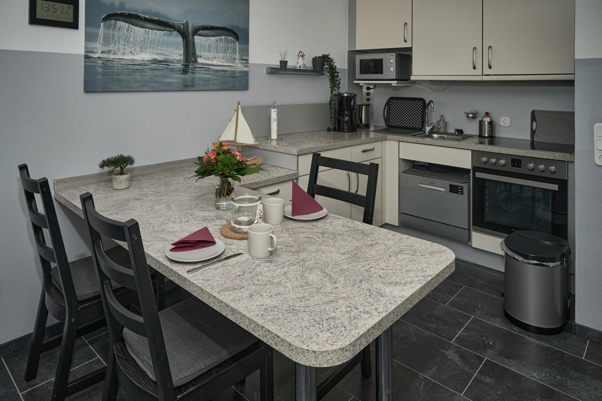 קושהאבן Frische Brise Ferienwohnung Mit Meerblick מראה חיצוני תמונה